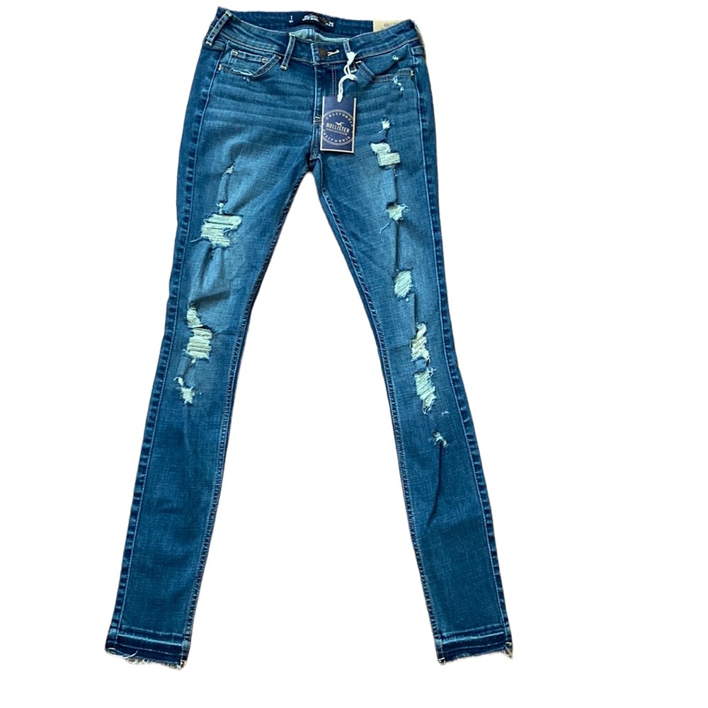 Hollister Super Skinny Distressed Jeans